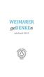 WEIMARER geDENKEn. Jahrbuch 2015