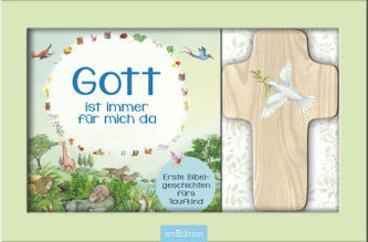 Gott ist immer für mich da, m. Holzkreuz