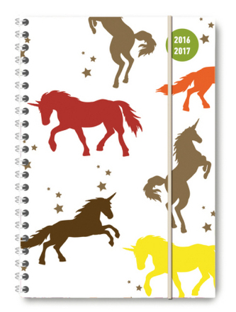 Collegetimer A5 Unicorn 2016/2017 - Ringbuch