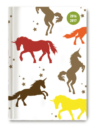 Collegetimer A5 day by day Unicorn 2016/2017