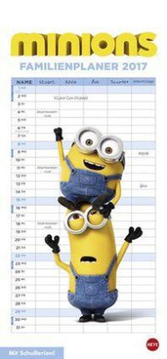 Minions Familienplaner 2017
