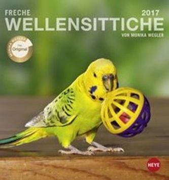 Freche Wellensittiche Postkartenkalender 2017
