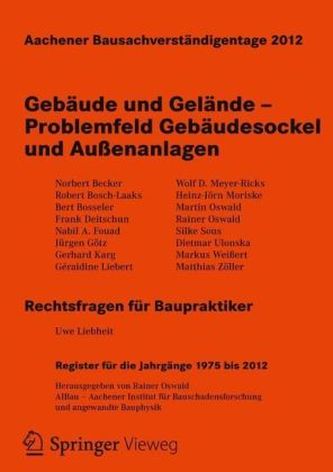 Gebäude und Gelände. Problemfeld Gebäudesockel und Außenanlagen