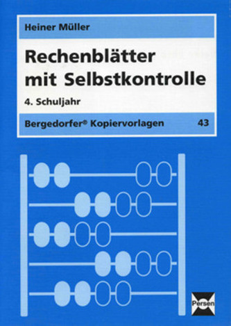 Rechenblätter mit Selbstkontrolle, 4. Schuljahr