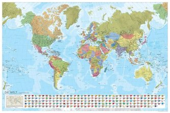 Weltkarte, Planokarte