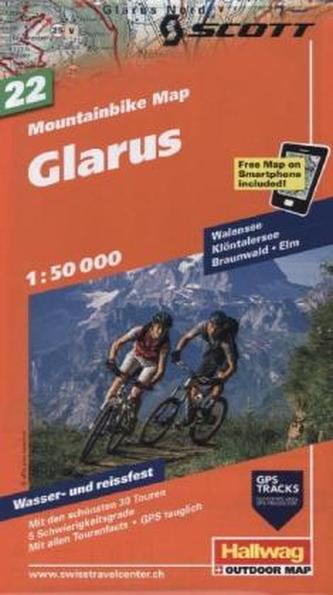 Hallwag Outdoor Map Glarus
