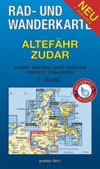 Rad- und Wanderkarte Altefähr, Zudar