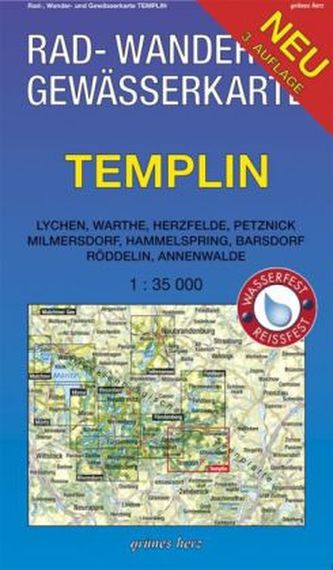Rad-, Wander- & Gewässerkarte Templin