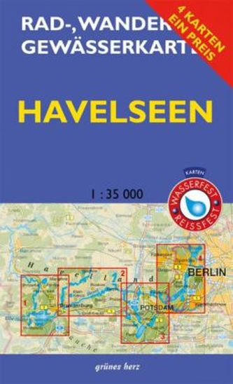 Rad-, Wander- & Gewässerkarten-Set: Havelseen, 4 Bl.