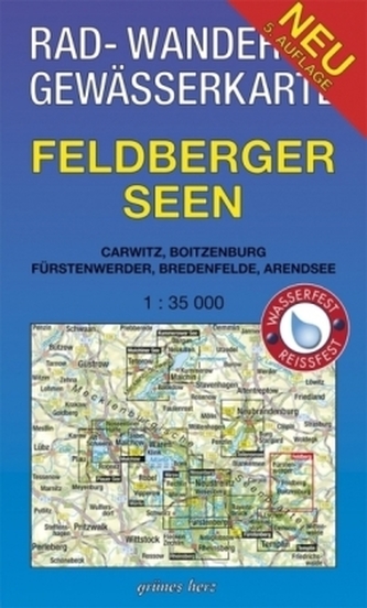 Rad-, Wander- & Gewässerkarte Feldberger Seen