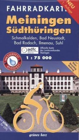 Fahrradkarte Meiningen, Südthüringen Fahrradkarte Meiningen, Südthüringen