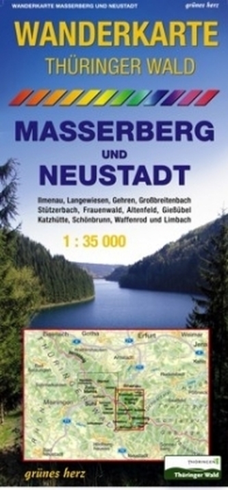 Wanderkarte Thüringer Wald, Masserberg und Neustadt Wanderkarte Thüringer Wald, Masserberg und Neustadt