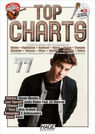 Top Chart, mit Playback-Audio-CD. Bd.77