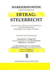 Ertragsteuerrecht, Markierhinweise/Fußgängerpunkte für das Steuerberaterexamen