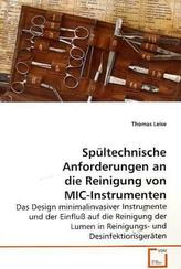 Spültechnische Anforderungen an die Reinigung von  MIC-Instrumenten