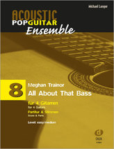 All About That Bass, für 4 Gitarren