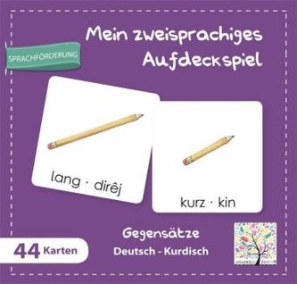 Mein Zzeisprachiges Aufdeckspiel, Gegensätze Deutsch-Kurdisch (Kinderspiel)