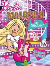 Barbie Malbuch mit Stickern