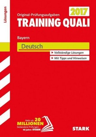 Training Quali Bayern 2017 - Deutsch Lösungen