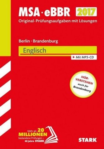 Mittlerer Schulabschluss 2017 - Berlin/Brandenburg - Englisch, mit MP3-CD