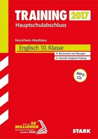 Training Zentrale Prüfung Nordrhein-Westfalen 2017 - Englisch 10. Klasse, Hauptschule Typ A, Gesamtschule GK, m. MP3-CD