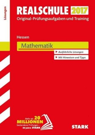 Realschule 2017 - Hessen - Mathematik Lösungsheft
