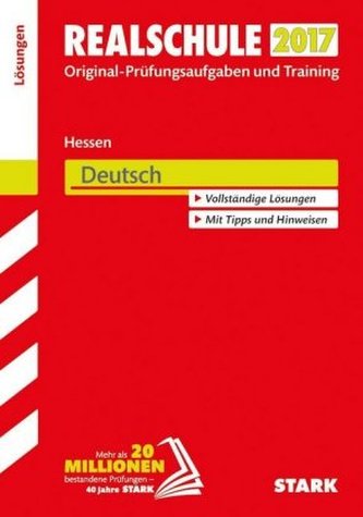 Realschule 2017 - Hessen - Deutsch Lösungen