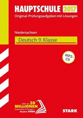 Hauptschule 2017 - Niedersachsen - Deutsch 9. Klasse, m. MP3-CD