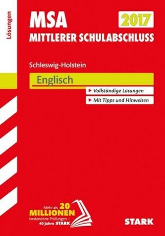 Mittlerer Schulabschluss 2017 - Schleswig-Holstein - Englisch Lösungen
