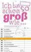 Ich bin schon so groß wie ... Mädchen