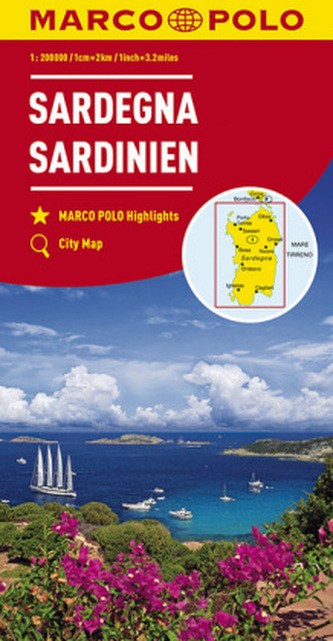 MARCO POLO Karte Sardinien 1:200 000. Sardaigne / Sardegna / Sardinia