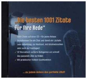Die besten 1001 Zitate für Ihre Rede, CD-ROM