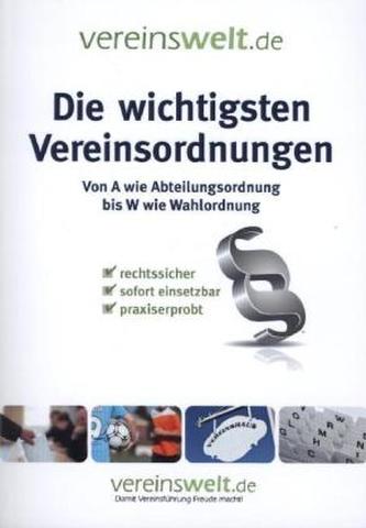 Die wichtigsten Vereinsordnungen