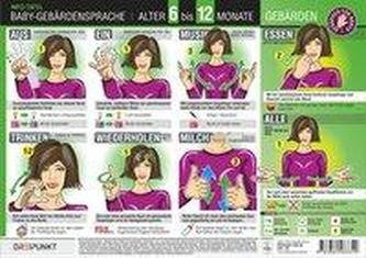 Baby-Gebärdensprache - 6 bis 12 Monate, Info-Tafel