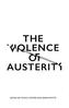 The Violence of Austerity
