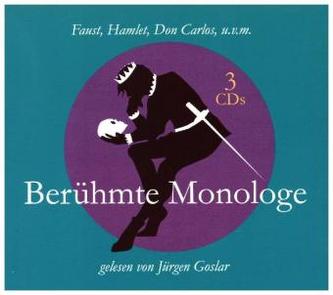 Berühmte Monologe, 3 Audio-CD