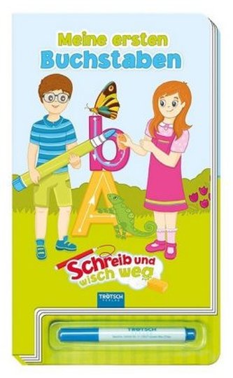 Schreib und wisch weg - Meine ersten Buchstaben, m. Stift