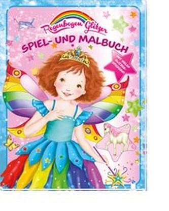 Regenbogen Glitzer Spiel- und Malbuch: Fee Flora