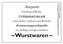 Augusts Erinnerungsschatulle Wurstwaren, m. 40 Minipostkarten