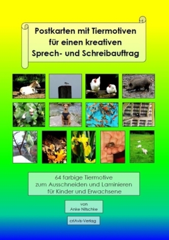 Postkarten mit Tiermotiven für einen kreativen Sprech- und Schreibauftrag