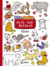 Mein buntes Such- und Malbuch: Tiere