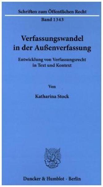Verfassungswandel in der Außenverfassung.
