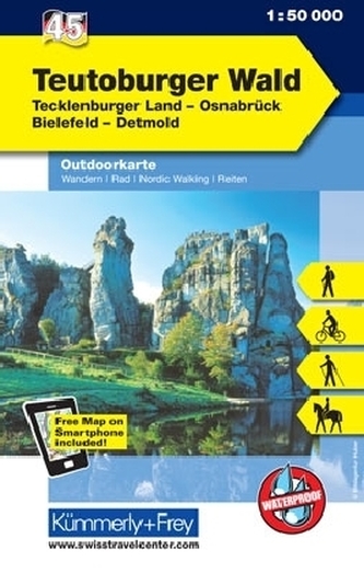 Kümmerly & Frey Outdoorkarte Teutoburger Wald