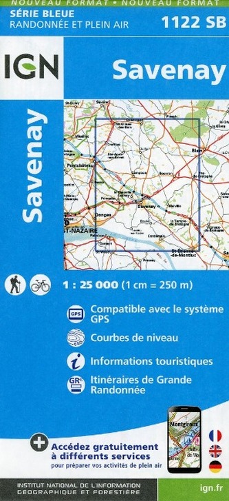 IGN Karte, Serie Bleue Savenay