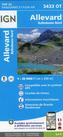 IGN Karte, Carte de randonnée (et plein air) Allevard - Belledonne Nord