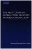 The Protection of Intellectual Property in International Law