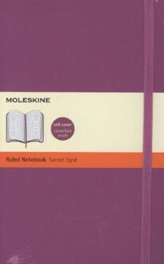 Moleskine Notizbuch, Large, A5, liniert, soft cover, pink
