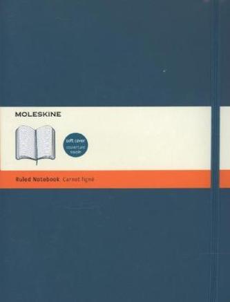 Moleskine Notizbuch, Extra Large, liniert, soft cover, unterwasser-blau