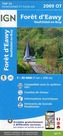 IGN Karte, Carte de randonnée (et plein air) Forêt d'Eawy. Neufchâtel-en-Bray