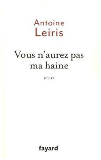 Vous n'aurez pas ma haine